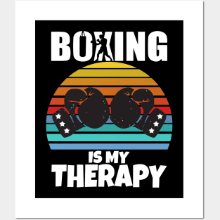 Boxing Is My Therapy Posters and Art